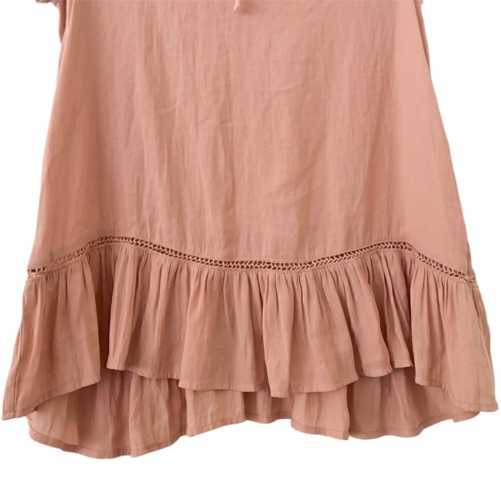 Ro & De Split Neck Ruffle Blouse - Picture 6 of 6